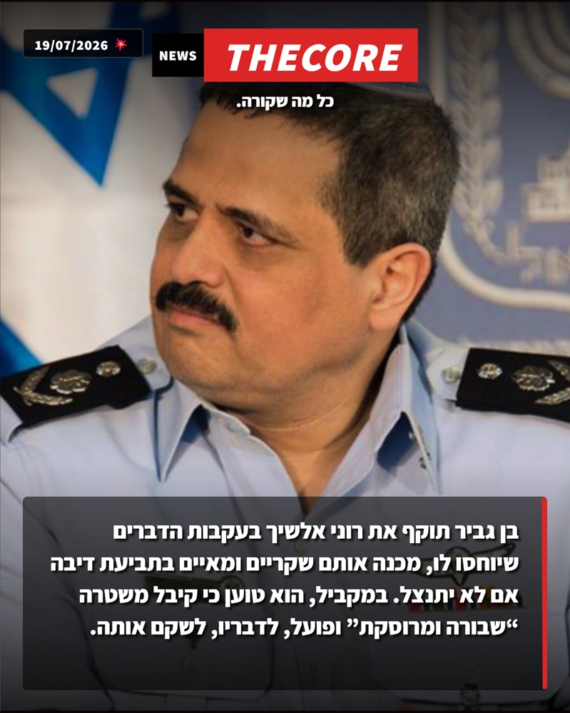 בן גביר משיב לאלשיך: "כושל ושחצן"