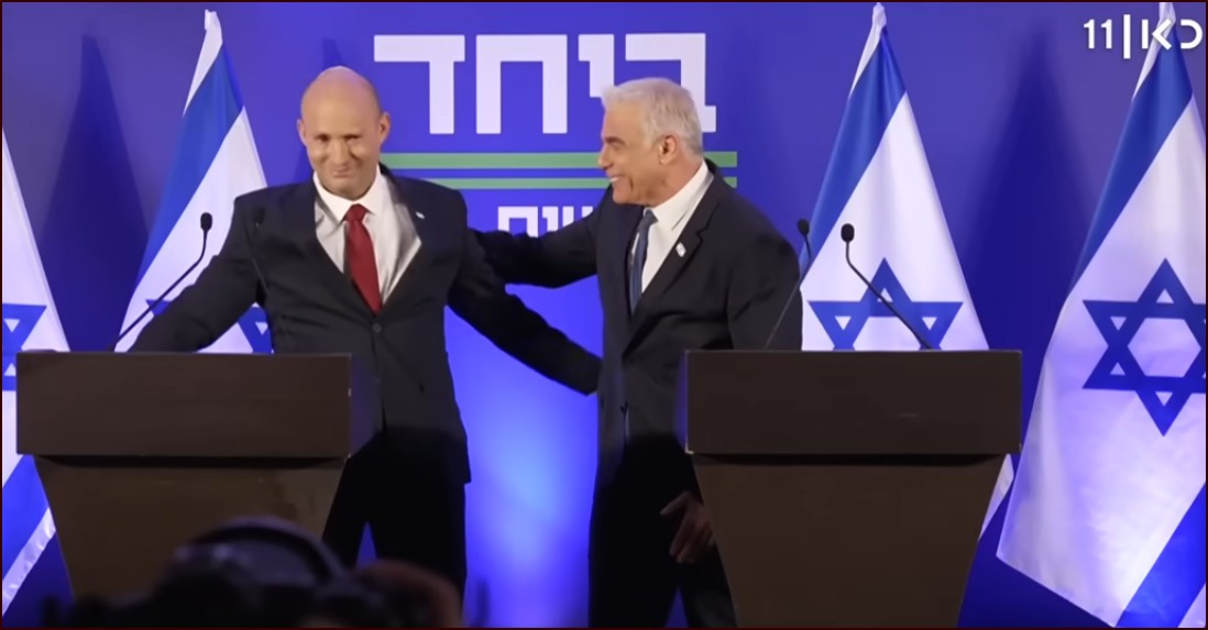 יאיר לפיד ונפתלי בנט סערה פוליטית ביש עתיד